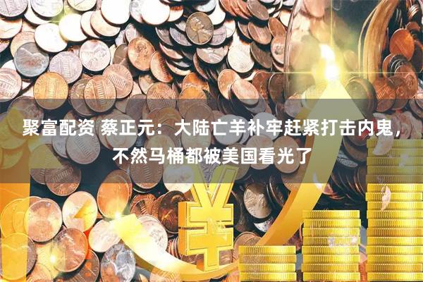 聚富配资 蔡正元：大陆亡羊补牢赶紧打击内鬼，不然马桶都被美国看光了
